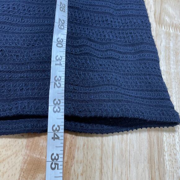 Rag & Bone NWT Thalia Embroidered Mini Dress Size 6 Dark Blue Sheer Mesh - Picture 10 of 12